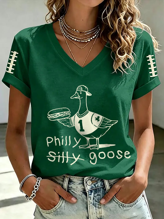 Women's Philly Football short-sleeved T-shirt