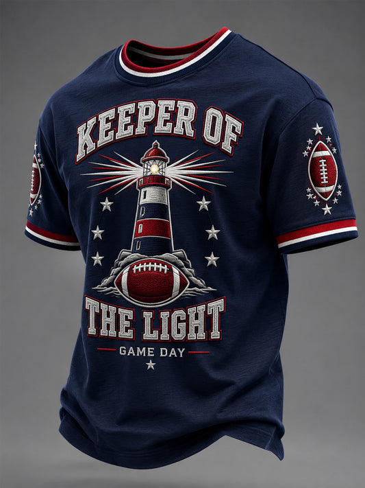 Men's Football Gameday Gift For Football Fans Casual Tee