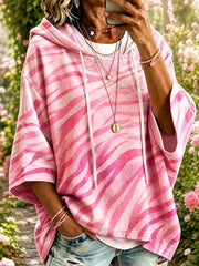 Women’s Pink Zebra Hoodie