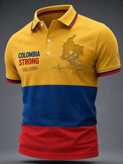 Men's COLOMBIA STRONG Print Casual Top