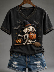 Women's Funny Dog Lover Halloween Tee
