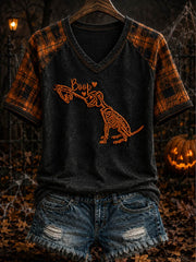 Women's Funny Dog Lover Halloween Tee