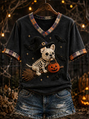Women's Funny Dog Lover Halloween Tee