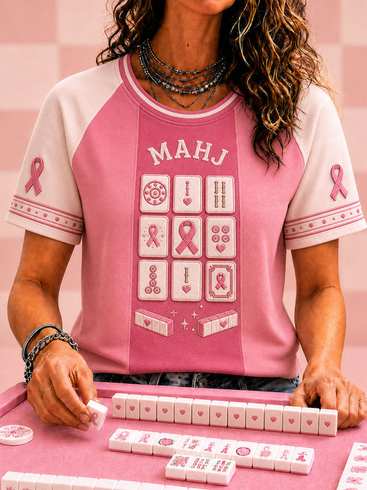 Women's Breast Cancer Awareness and Mahjong T-Shirts