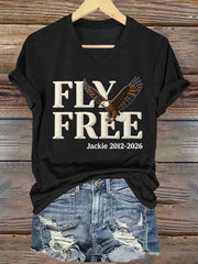Women's Forever Big Bear Eagle Jackie V-neck T-shirt