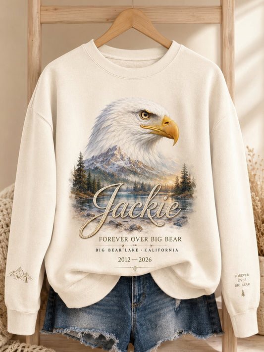 Women's Forever Over Big Bear Fly Free Jackie Print Sweatshirt