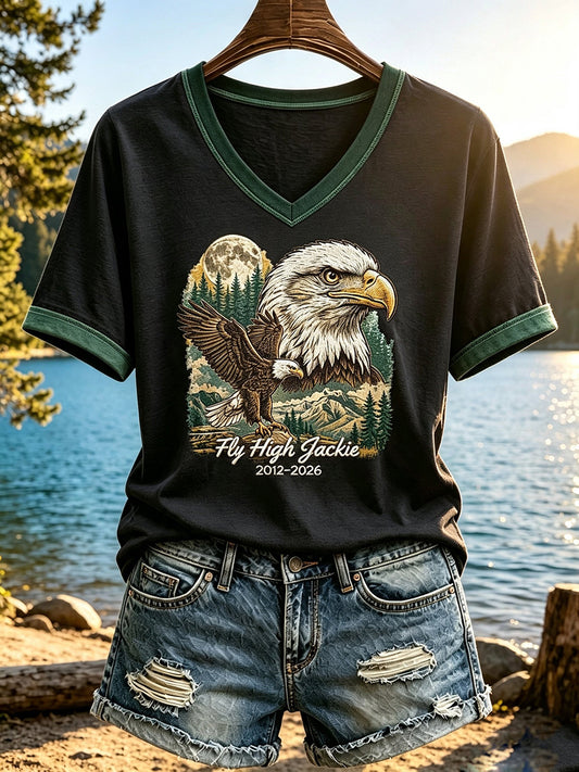 Women's Forever Over Big Bear Fly Free Jackie Print T-shirt