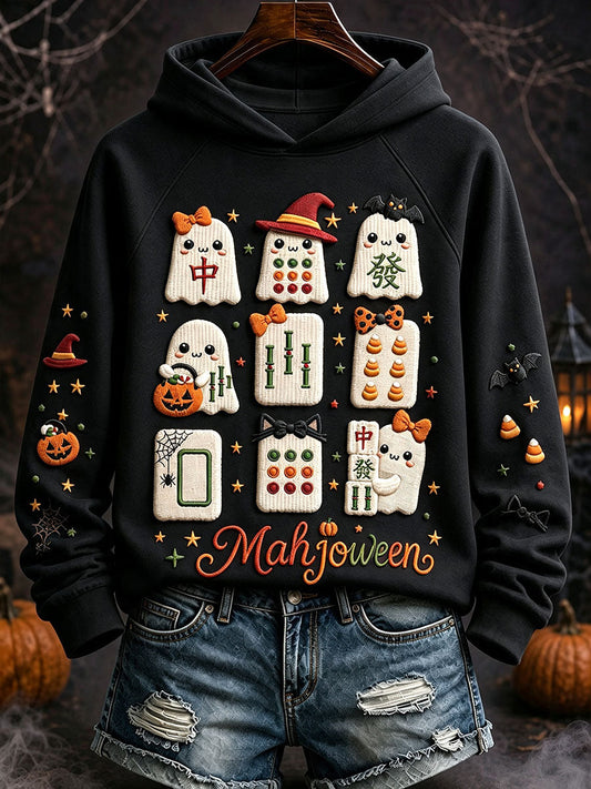 Women's Halloween Mahjong Hoodies