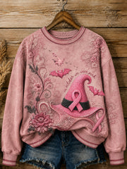 Women's In October We Wear Pink Printed Sweatshirt
