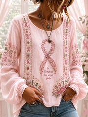 Women's "In October we wear pink" Mahjong Tops