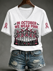 Women's In October We Wear Pink Short-sleeved T-shirt