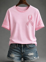 Women's"I'm A Survivor" Breast Cancer Prevention and Awareness Casual T-shirt