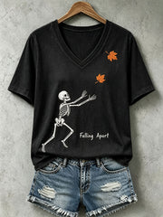 Women's Falling Apart Skull T-Shirt