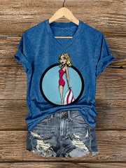 Women's Character Print Short-sleeved T-shirt