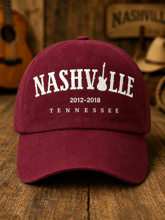 Unisex Nashville Born for the Stage Embroidered Print Hat