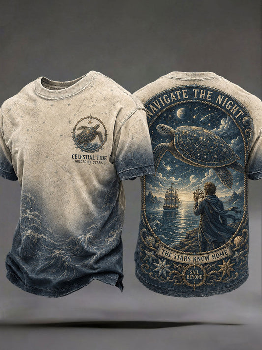 Men's "Navigate the Night, the Stars Know Home" T-shirts