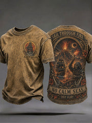 Men's "Sail through fire, no calm seas, only glory" T-shirts
