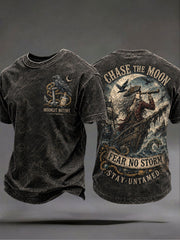 Men's "chase the moon fear no storm" T-shirts