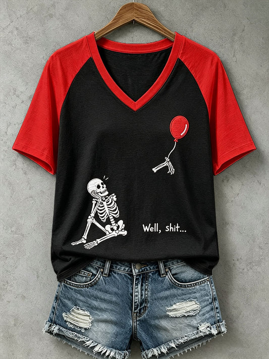 Women's Well Shit Skull T-Shirt