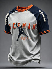 Men's Chicago Football Lover Bears Art Printed T-shirt