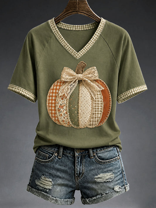 Women's Fall Pumpkin T-Shirt