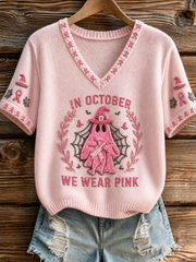Women's in october we wear pink T-shirt