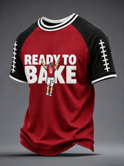 Men's Football Fan Print Casual T-shirt