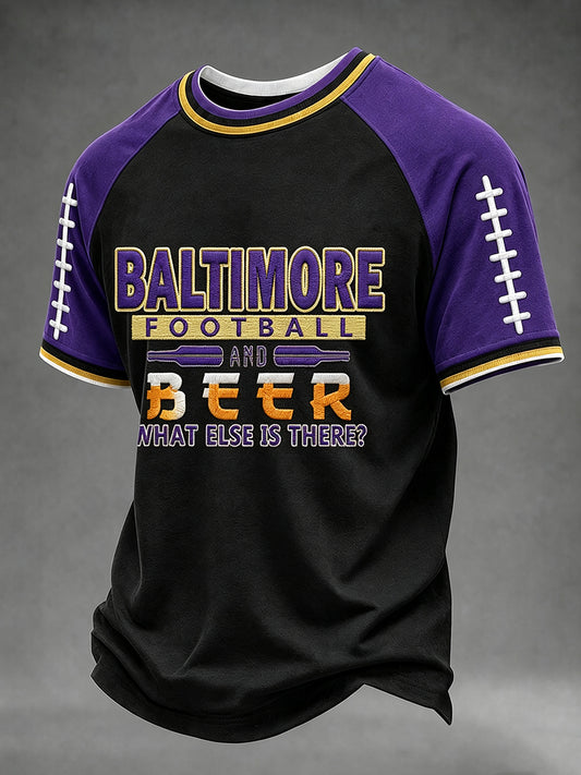 Men's Football Fan Print T-shirt