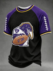 Men's Football Fan Print T-shirt