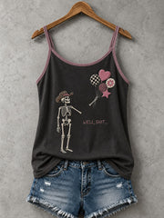 Women's Well Shit Skull Tank Top