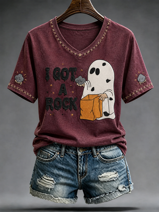 Women's I got a rock Printed short-sleeved T-shirt