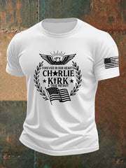 Men's Freedom Is Not Free R.I.P Charlie Kirk Short Sleeve T-shirt
