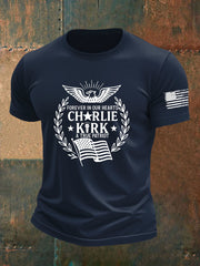 Men's Freedom Is Not Free R.I.P Charlie Kirk Short Sleeve T-shirt