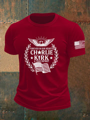 Men's Freedom Is Not Free R.I.P Charlie Kirk Short Sleeve T-shirt