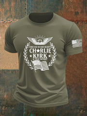 Men's Freedom Is Not Free R.I.P Charlie Kirk Short Sleeve T-shirt