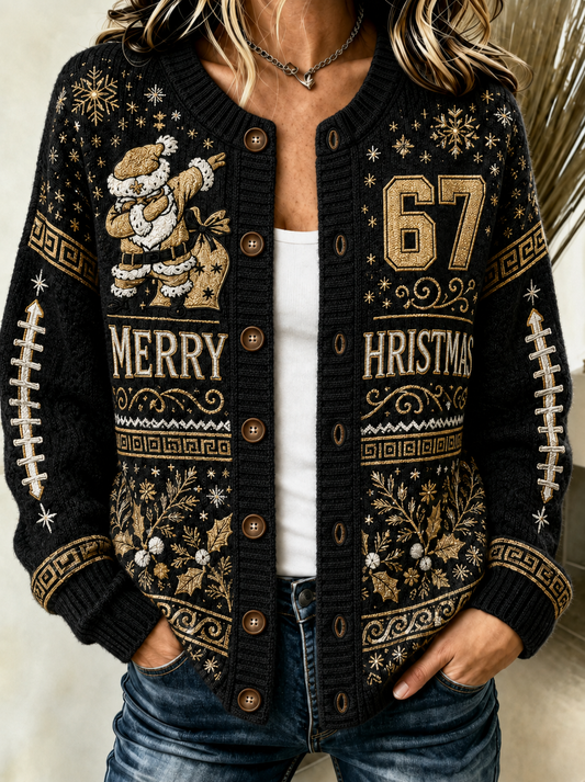 Women's Cardigan-Style Knit Jacket