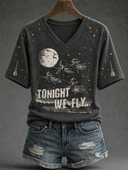 Women's "Tonight, We Fly" Halloween Fun T-shirt
