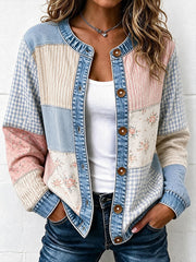 Women's Vintage Patchwork Art Cardigan