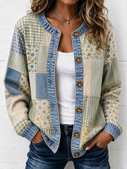 Women's Vintage Patchwork Art Cardigan