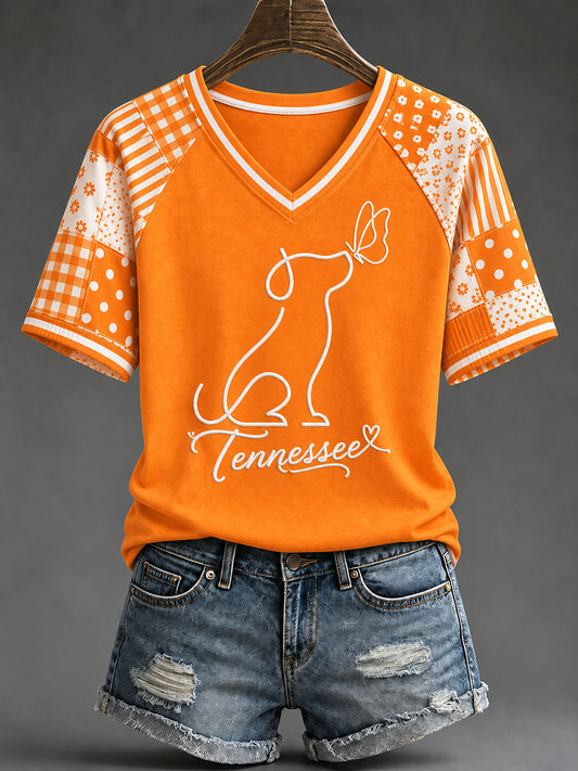 Women's Tennessee Football Game Day Casual T-shirt