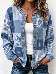 Women's Patchwork Art Cardigan