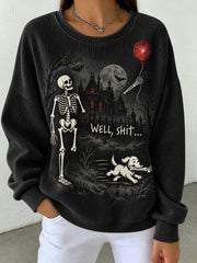 Women's Funny Skeleton Sweatshirt