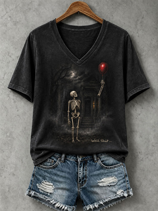 Women's Funny Skeleton T-Shirt