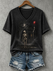 Women's Funny Skeleton T-Shirt