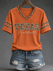 Women's Football Game Day Casual T-Shirt