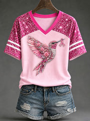 Women's Breast Cancer Awareness Graphic Casual T-Shirt