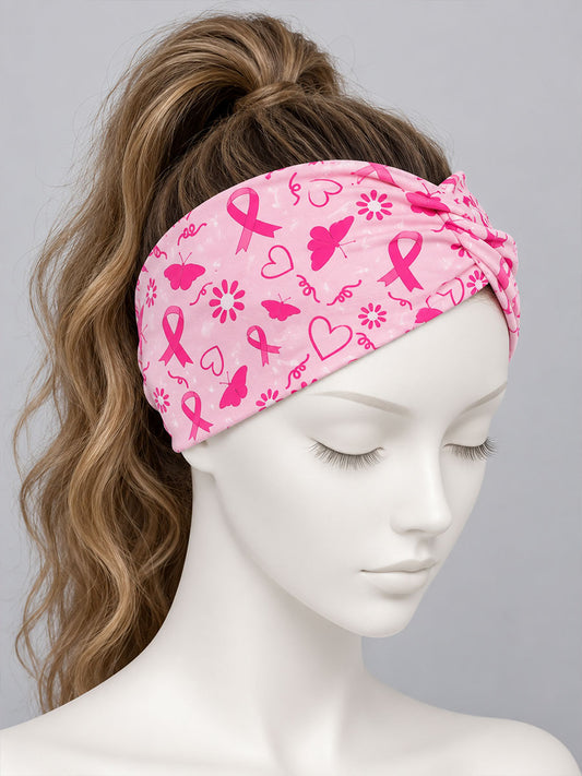 Women's Pink Dandelion Seagull Printed Scarf