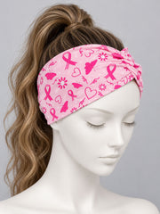Women's Pink Dandelion Seagull Printed Scarf