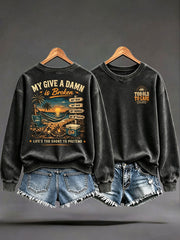 Women's "Too Old to Care Club / My Give-a-Damn Is Broken" Sweatshirts