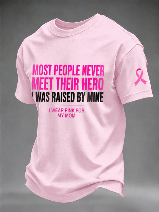 Men's Breast Cancer Awareness Real Men Wear Pink T-Shirt
